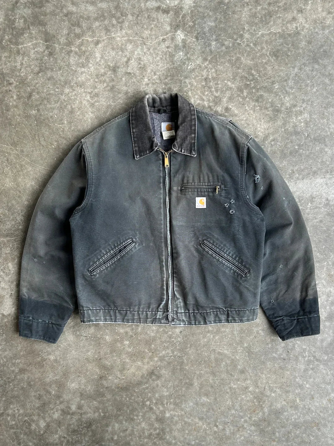 Vintage Faded Black Detroit Jacket